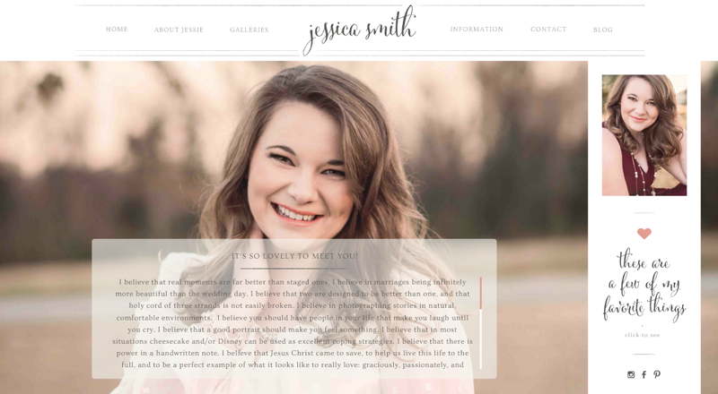 02Jessica Smith Photography Website- about jessie