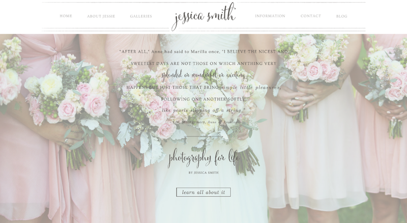 01Jessica Smith Photography Website-landing page